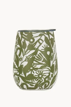Picnic Vibes|Drinkware^Annabel Trends Abstract Gum Wine Tumbler 295ml Olive