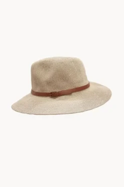 Headwear^Cherry Red Adjustable Knit Leather Band Fedora Natural
