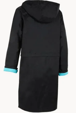 Towel Robes & Ponchos|Towel Robes & Ponchos^Rappco Adult Waterproof Towelling Zip Parka XS-3XL Black/Aqua
