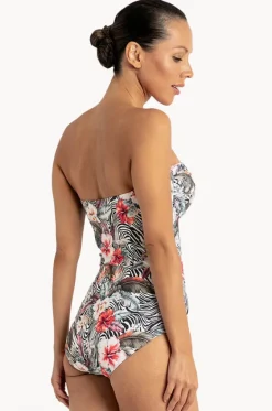 One Pieces^Jantzen Africa Bandeau One Piece BLACK