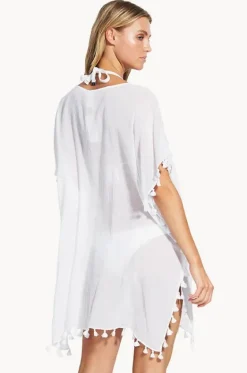 Overswim^Seafolly Amnesia Kaftan White