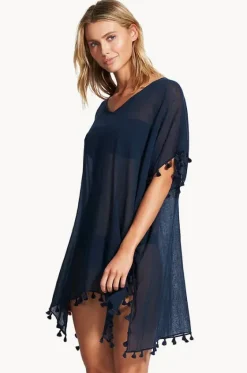 Overswim^Seafolly Amnesia Kaftan Indigo