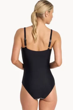 One Pieces^Jantzen Animal DD/E Cup Soft Strap One Piece Black/white