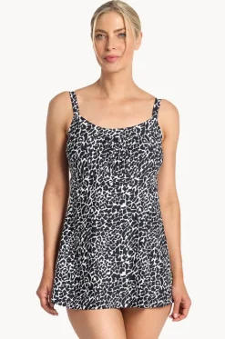 One Pieces^Jantzen Animal Empire Swim Dress Black/white