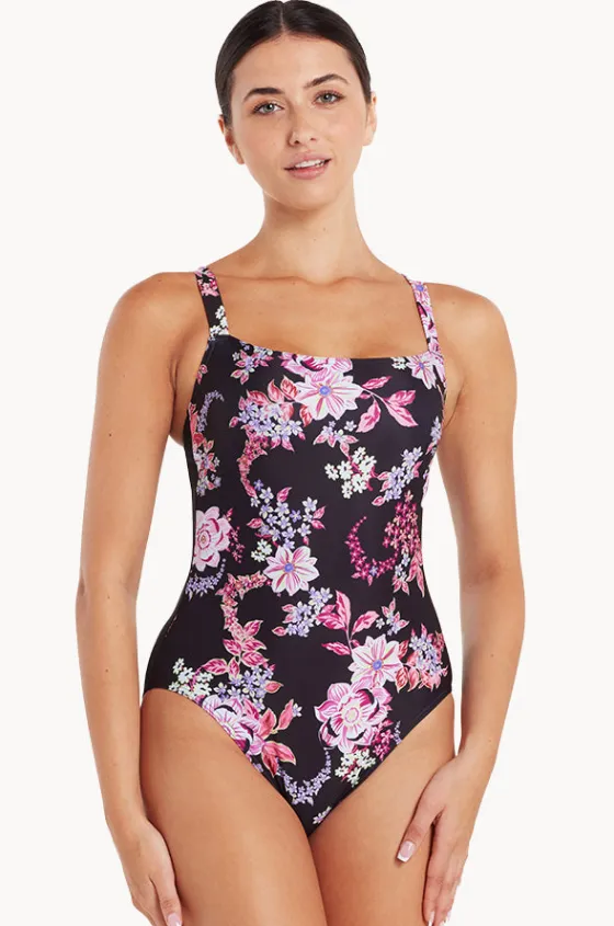 One Pieces^Zoggs Artisan Adjustable Classic Back One Piece Black/Pink