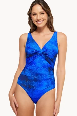 One Pieces^Togs Swimwear Aruba Twist Front One Piece Dark blue