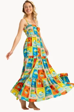 Dresses^Roxy Atlas Sunshine Coastline Maxi Dress Multi