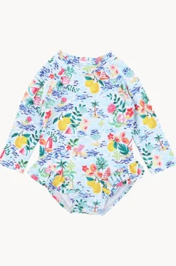Rashies & Sunsuits^Minihaha Baby Girls Addison Sunsuit Blue/Multi