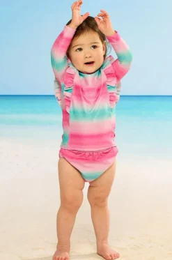 Rashies & Sunsuits^Seafolly Girls Baby Girls Ombre Suntop Set Multi