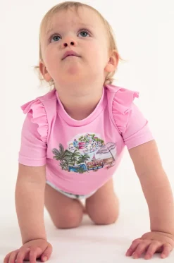 Rashies & Sunsuits^Seafolly Girls Baby Girls Secret Vacay Suntop Set Lilac