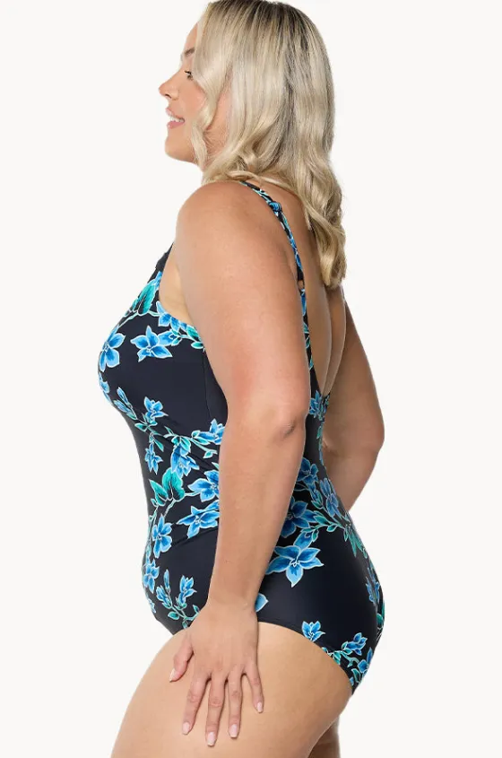One Pieces^Capriosca Bahamas Blue Tank One Piece Black/blue