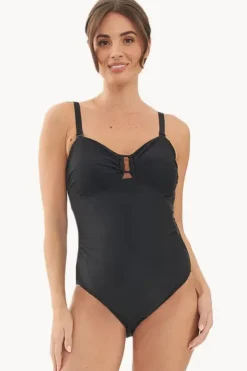 One Pieces^Ripe Maternity Bandeau One Piece Black
