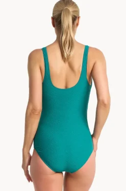 One Pieces^Poolproof Barbados Cross Tank One Piece Envy