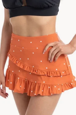 Bottoms^Togs Swimwear Barcelona Skort Orange