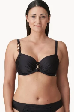 Bikini Tops^Prima Donna Barrani G Cup Ruched Bra Coffee