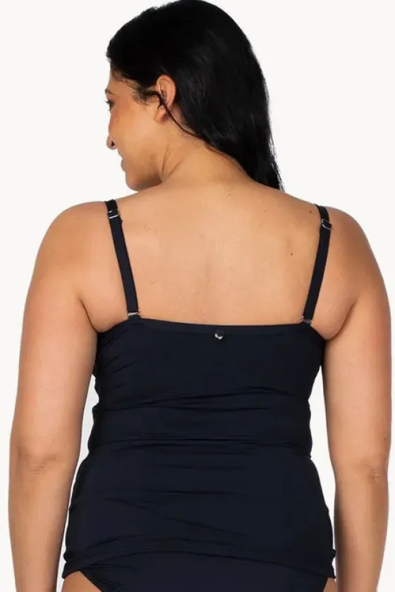 Tankini Tops^Sunseeker Basix Twist Front Tankini Separate Black