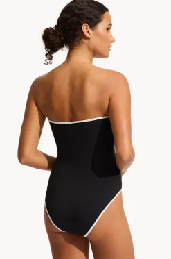 One Pieces^Seafolly Beach Bound DD Cup Bandeau One Piece Black