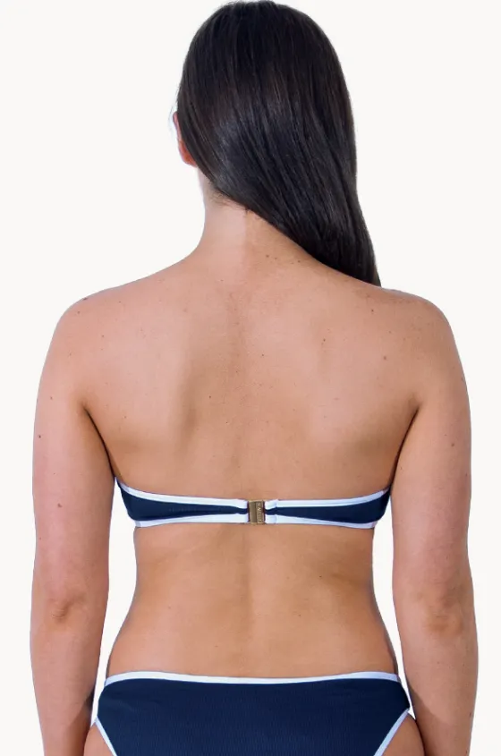 Bikini Tops^Seafolly Beach Bound Ring Front Bandeau Navy