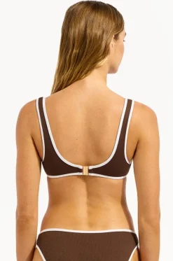 Bikini Tops^Seafolly Beach Bound Ring Front Tank Dark chocolate