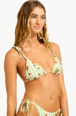 Bikini Tops^Seafolly Beach Picnic Slide Tri Sage