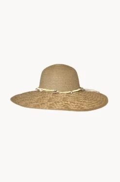 Headwear^Cherry Red Beaded Wide Brim Patterned Hat Toast