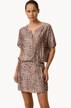 Dresses^Monte u0026 Lou Belle Short Sleeve Shirt Dress Animal