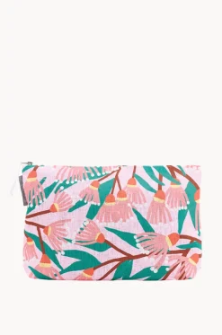 Travel|Bags^Annabel Trends Blossom Branches Large Linen Cosmetic Bag Pink/Green