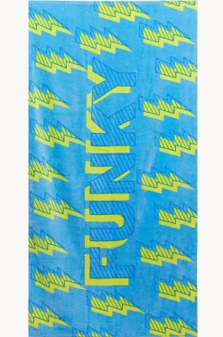Towels|Towels^Funky Trunks Bolted Towel Blue/yellow