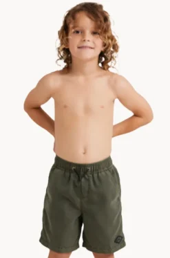 Boardshorts^Billabong Boys All Day Overdye Layback Boardshort Military