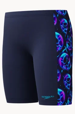 Jammers|Jammers^Speedo Boys Allover Print Panel Jammer Peacoat