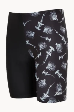 Jammers^Zoggs Boys Aquaray Mid Jammer Black/White