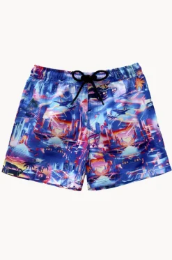 Boardshorts^Salty Ink Boys Arcade Boardshort Blue/orange