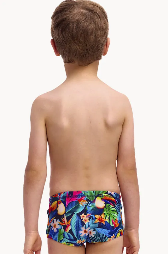 Trunks|Swimwear^Funky Trunks Boys Birdie Wordie Trunk Navy/multi