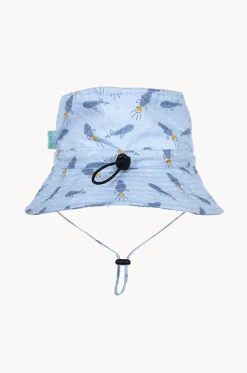 Hats^Acorn Boys Blast Off Wide Brim Bucket Hat Blue/yellow