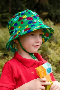 Hats^Bedhead Boys Blocks Classic Bucket Hat Green