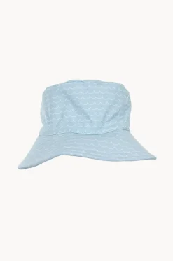 Hats^Acorn Boys Waves Wide Brim Swim Hat Blue