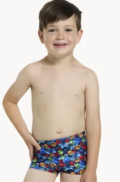 Trunks^Zoggs Boys Bonz Hip Racer Trunk Navy/multi