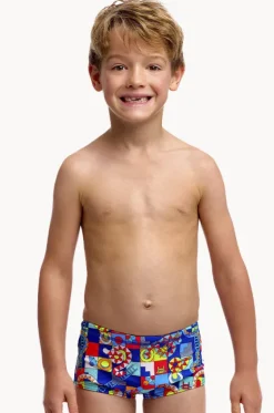 Trunks|Swimwear^Funky Trunks Boys Bored Games Trunk Multi