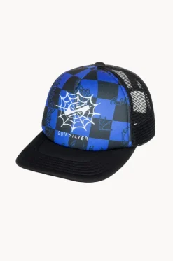 Hats^Quiksilver Boys Check Emu Coop Cap Black/blue
