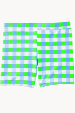 Trunks^Milky Boys Check Swim Short Green/blue