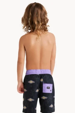 Boardshorts^Billabong Boys Diamond Grit Layback Boardshort BLACK