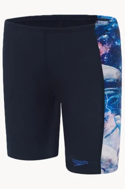 Jammers^Speedo Boys Digi Panel Jammer Navy/blue