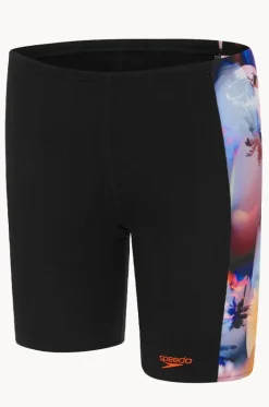 Jammers^Speedo Boys Digi Panel Jammer Black/red