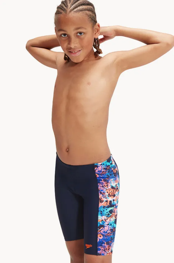 Jammers|Jammers^Speedo Boys Digital Printed Panel Jammer Navy/multi
