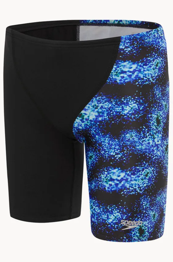 Jammers^Speedo Boys Digital V Cut Jammer Black/blue