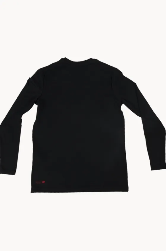 Rashies^Quiksilver Boys DNA Rushed Surf Long Sleeve Suntop BLACK