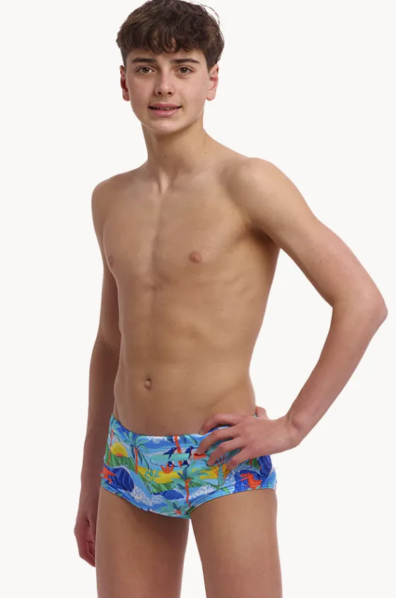 Trunks^Funky Trunks Boys Duuude Trunk Blue/multi