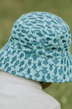 Hats^Bedhead Boys Fish Classic Bucket Hat Turquoise