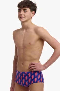 Trunks^Funky Trunks Boys Flash Trunk Navy/red