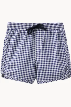 Boardshorts^Milky Boys Gingham Boardshort Navy/white